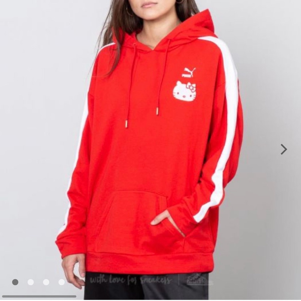 Puma Red Hoodie Hello kitty sanrio